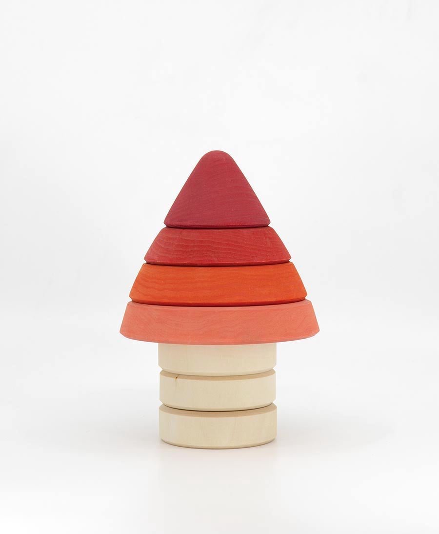 Stapel - Turm "Amanita Stacking Tower" Fliegenpilz aus Holz - Raduga Grez - clomes