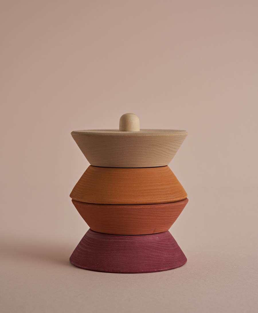 Stapel - Turm "Small Sculpture Stacking Tower" aus Holz - Raduga Grez - clomes