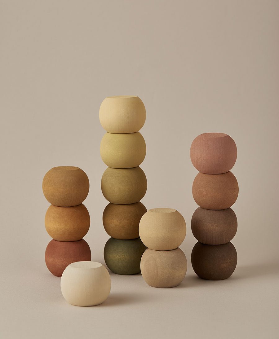 Stapelbare Holzbausteine / Kugeln "Rounds" - Raduga Grez - clomes