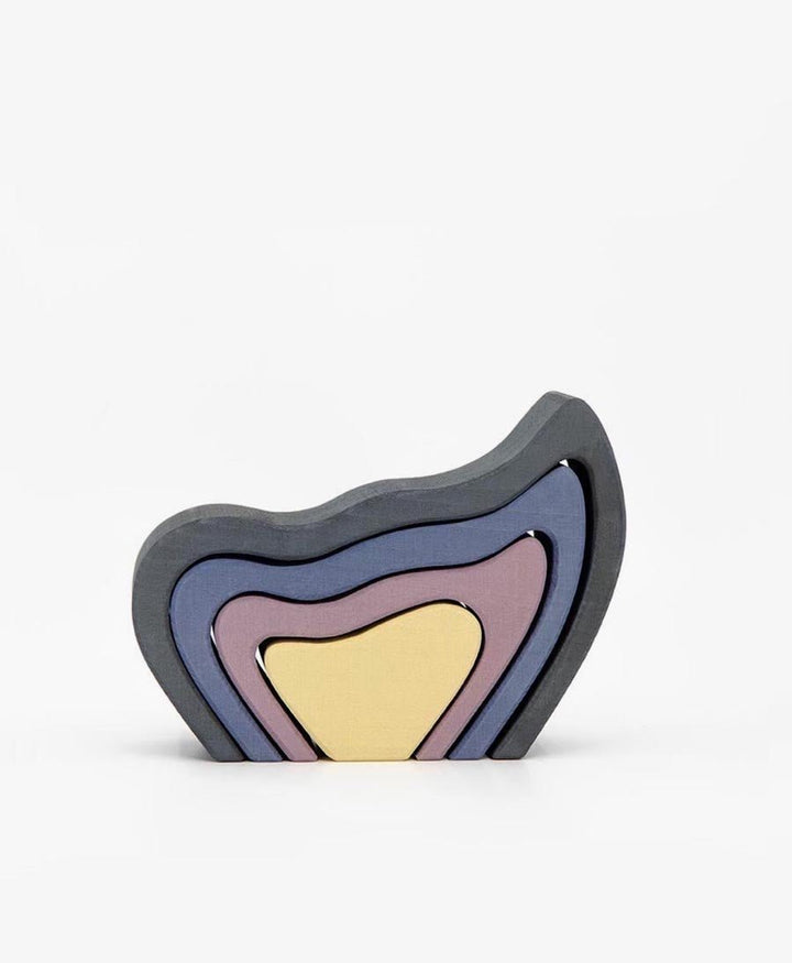 Stapelbares Holzspielzeug "Butterfly Wing Grey Arch Stacker" - Raduga Grez - clomes