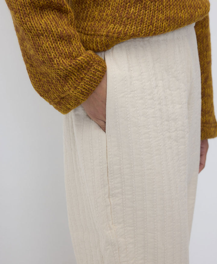 Stoffhose SOLE - Beige (texturiert)