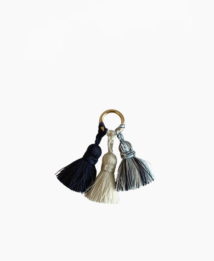 Schlüsselanhänger Tassel Trio SHOUSHA - Creme, Marine, Moonlight