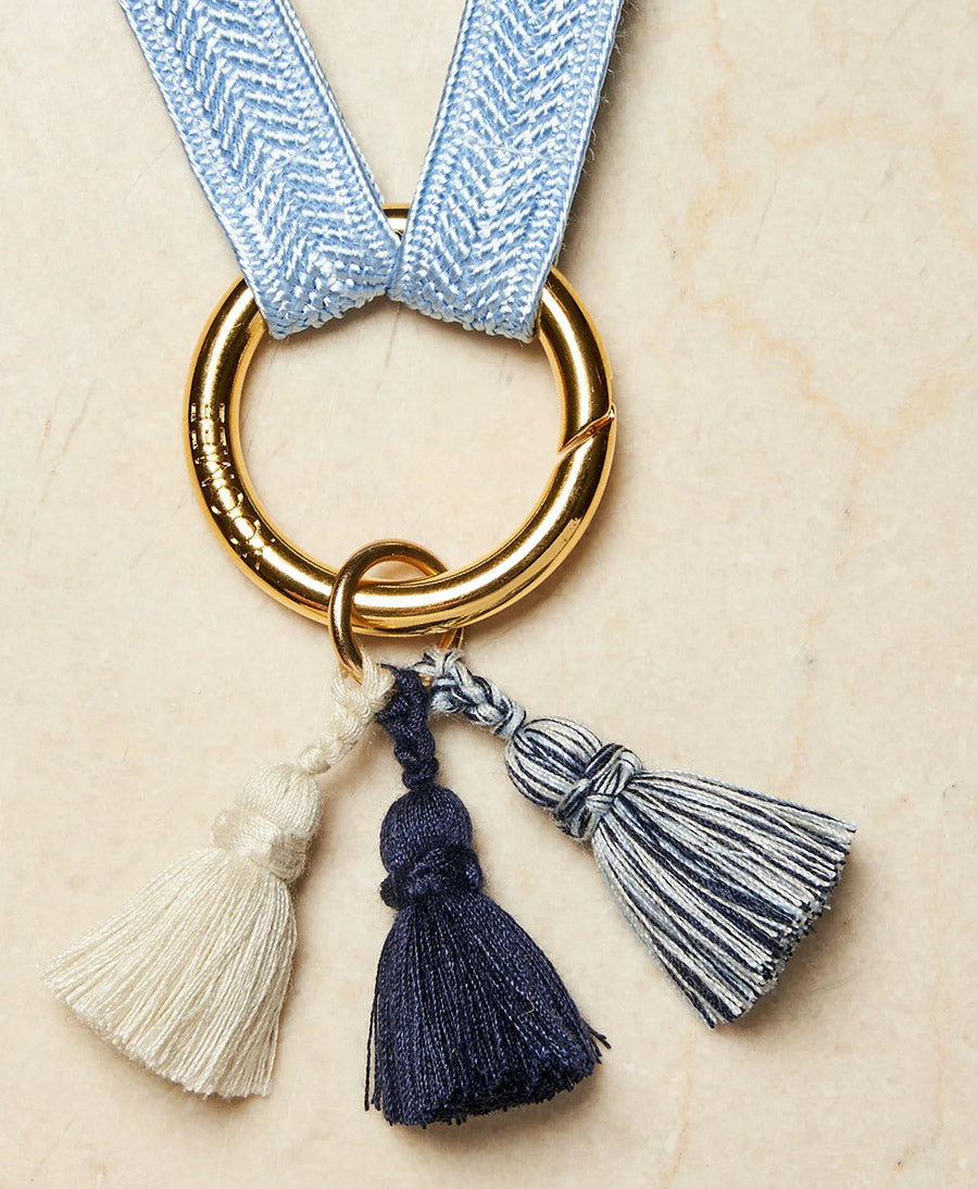 Schlüsselanhänger Tassel Trio SHOUSHA - Creme, Marine, Moonlight