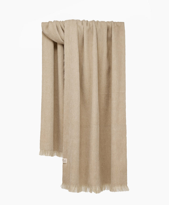 Halstuch Alpaka Schal - Solid Toasted Almond