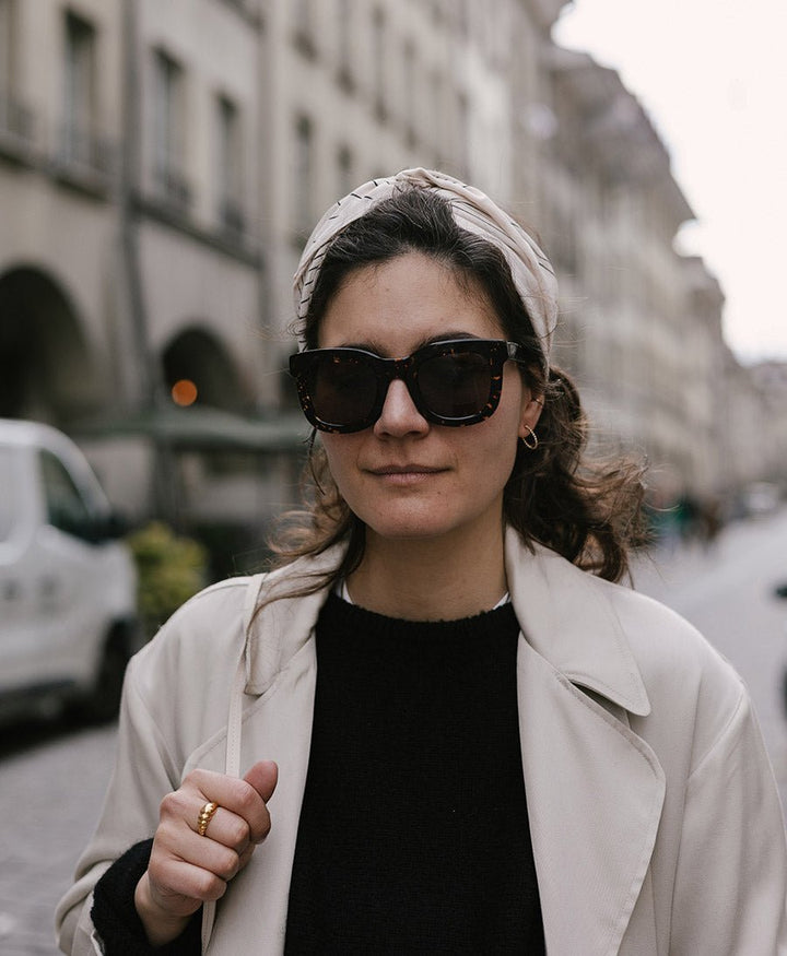 Trench Coat / Mantel aus Tencel - Steinbeige - COSSAC - clomes