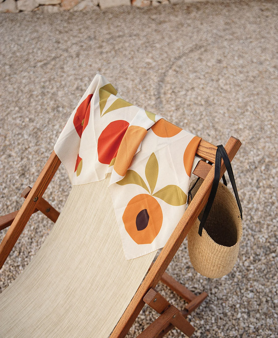 Seiden-Foulard "Italia Scarf" - Persimmon