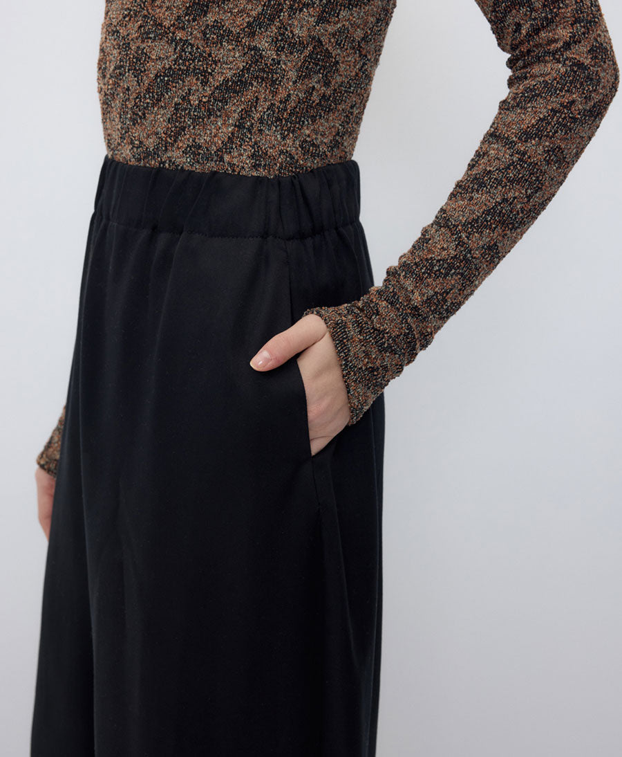 Stoffhose TURIN aus Tencel - schwarz