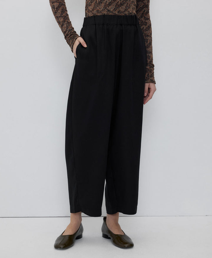 Stoffhose TURIN aus Tencel - schwarz