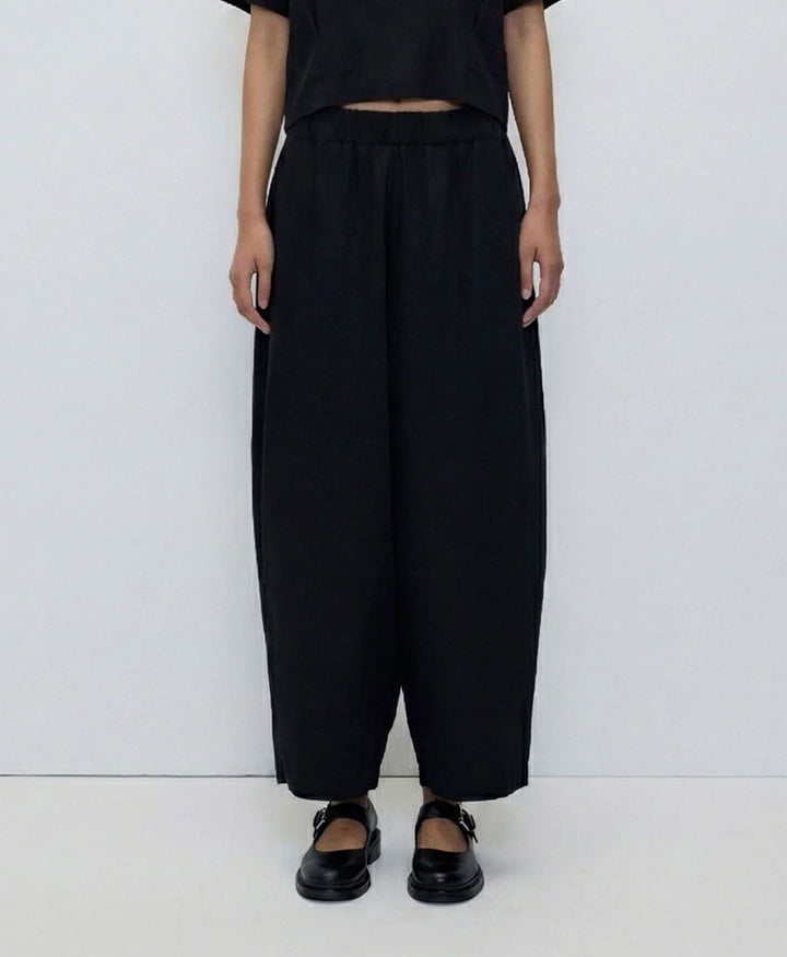 Stoffhose TURIN aus Tencel - schwarz