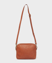 Umhängetasche Crossbody Bag Park in Braun / Messing