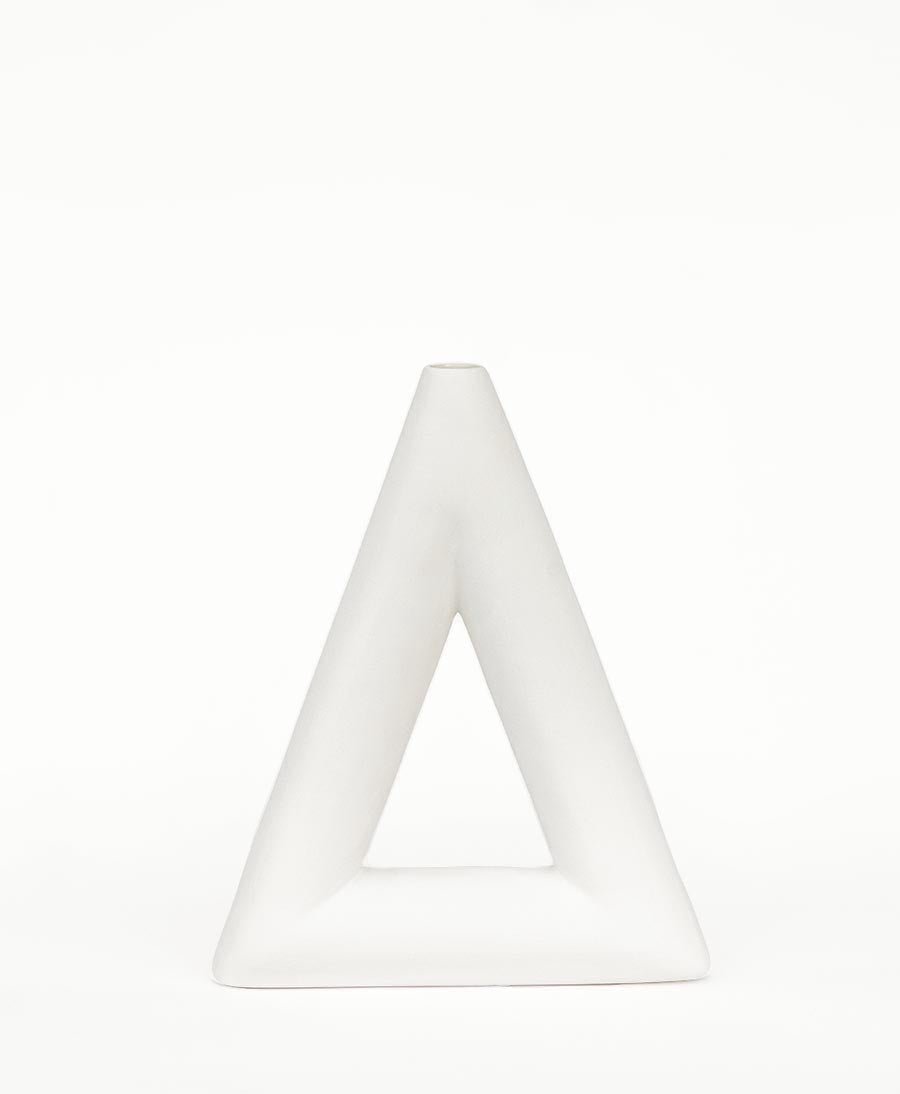 Vase - Triangle weiss matt - Valeria Vasi - clomes
