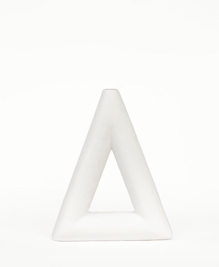 Vase - Triangle weiss matt - Valeria Vasi - clomes
