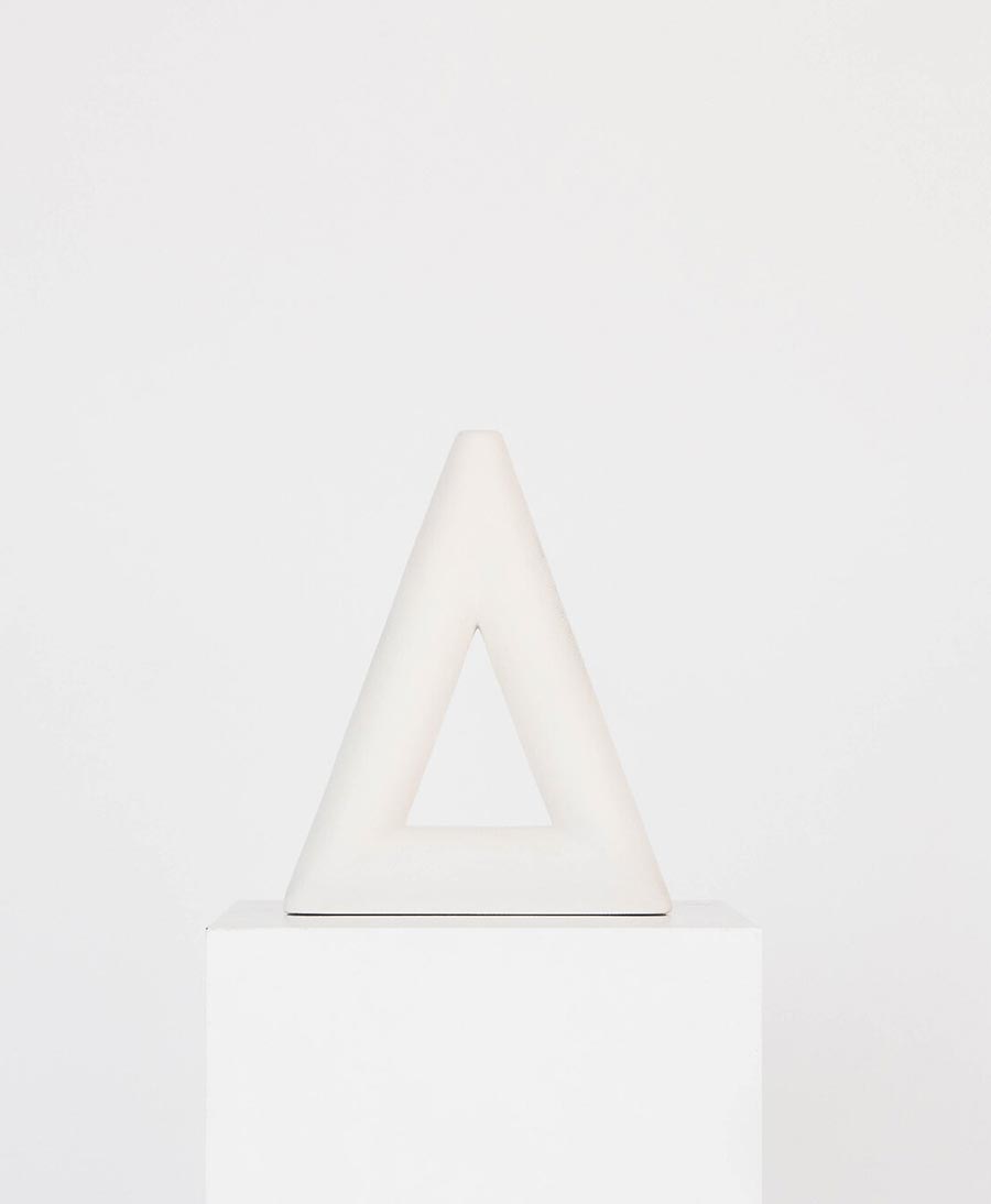 Vase - Triangle weiss matt - Valeria Vasi - clomes