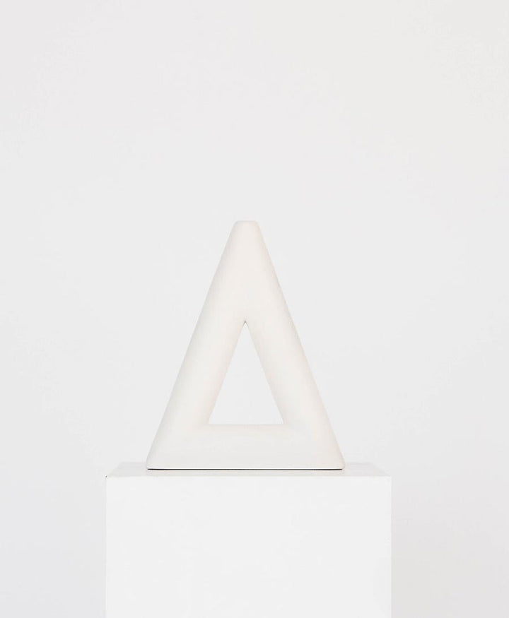 Vase - Triangle weiss matt - Valeria Vasi - clomes