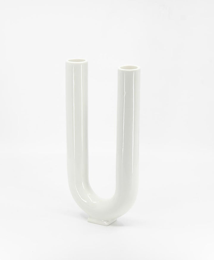 Vase - You weiss glänzend - Valeria Vasi - clomes