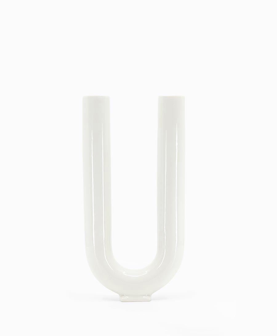 Vase - You weiss glänzend - Valeria Vasi - clomes