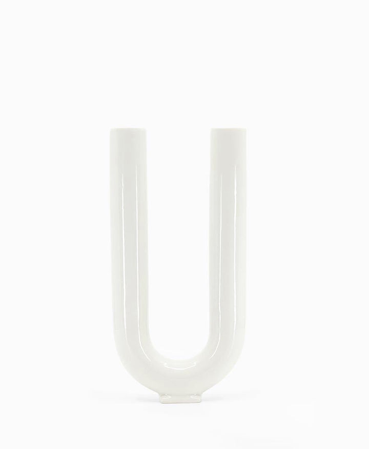 Vase - You weiss glänzend - Valeria Vasi - clomes