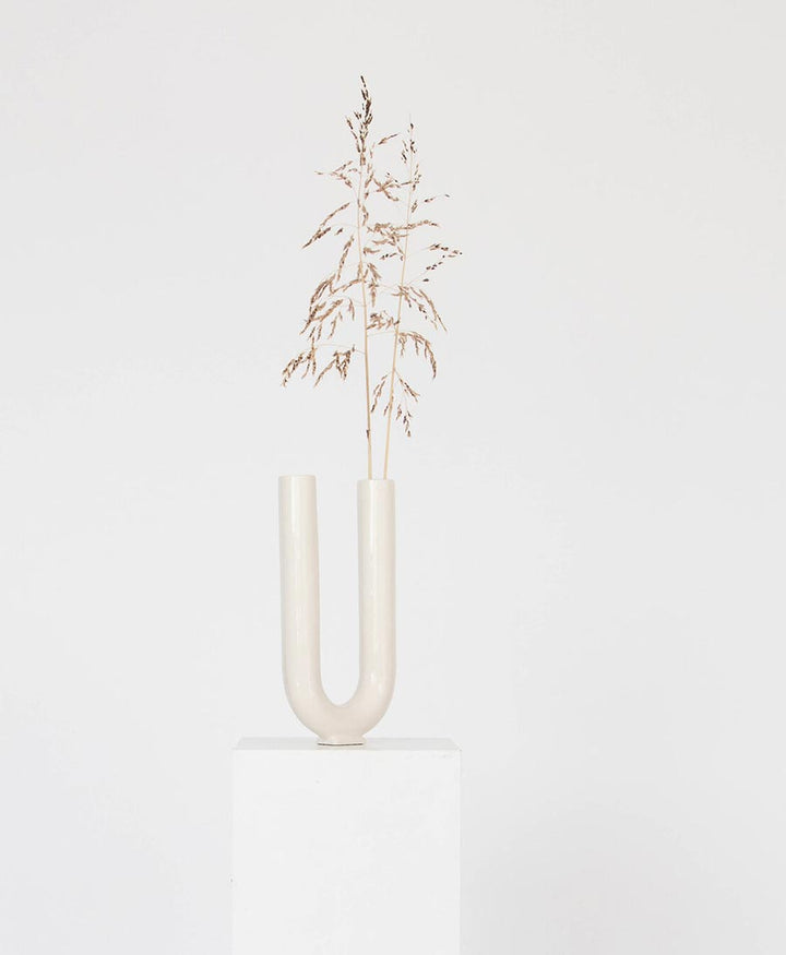 Vase - You weiss glänzend - Valeria Vasi - clomes