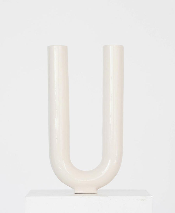 Vase - You weiss glänzend - Valeria Vasi - clomes