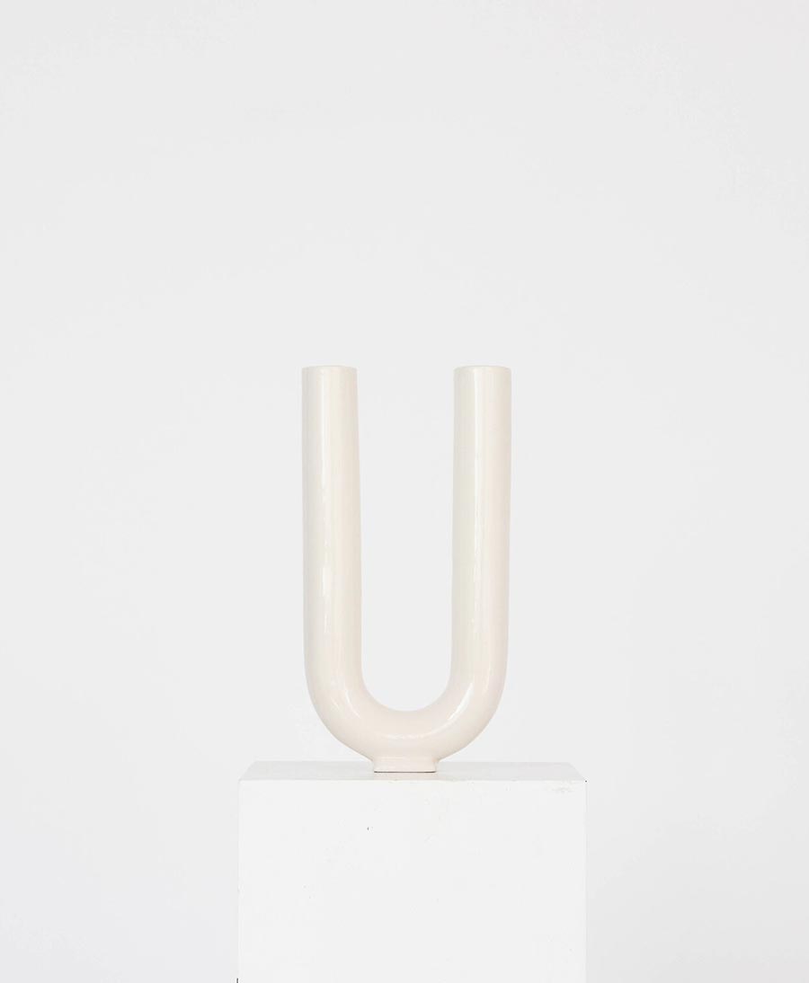 Vase - You weiss glänzend - Valeria Vasi - clomes