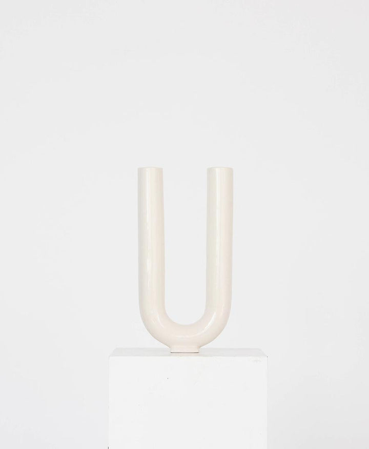 Vase - You weiss glänzend - Valeria Vasi - clomes