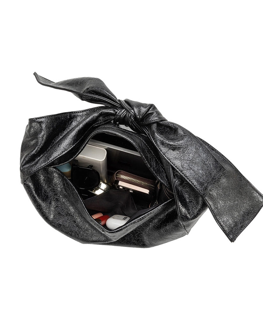 Schultertasche / Umhängetasche MARNI aus veganem Leder - Schwarz