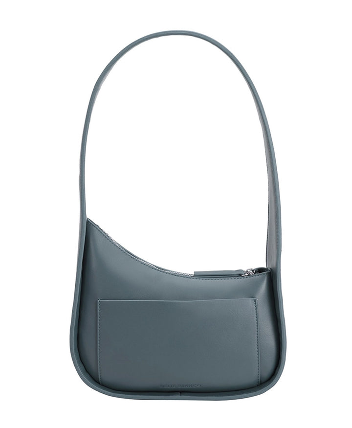 Schultertasche WILLOW aus veganem Leder - Slate