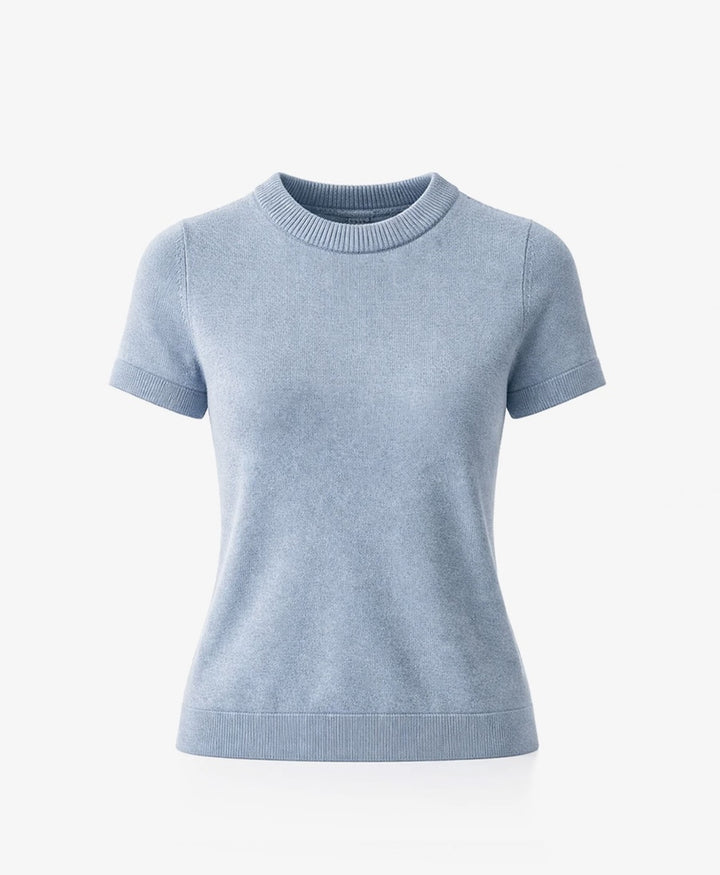 Stricktop - Vera T-Shirt - Hellblau