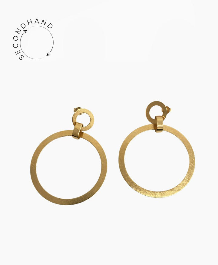 Vergoldete Ohrringe Double Hoop von V Design Lab - Secondhand - V Design Lab - clomes