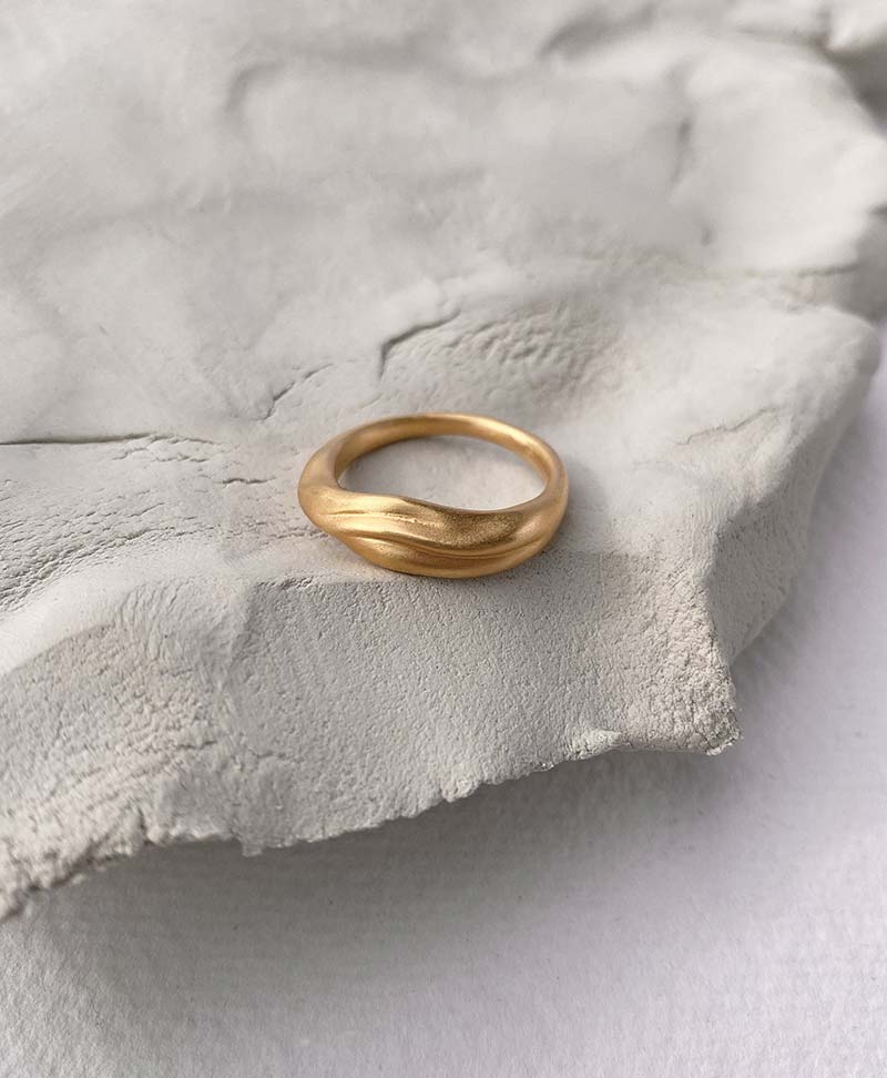 Vergoldeter Fingerring "Yerera small" von BAIUSHKI - Secondhand - BAIUSHKI - clomes