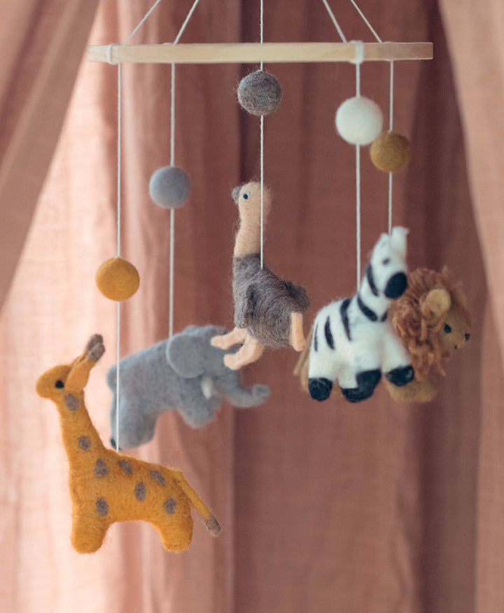 Baby Mobile aus Filz - Wildlife