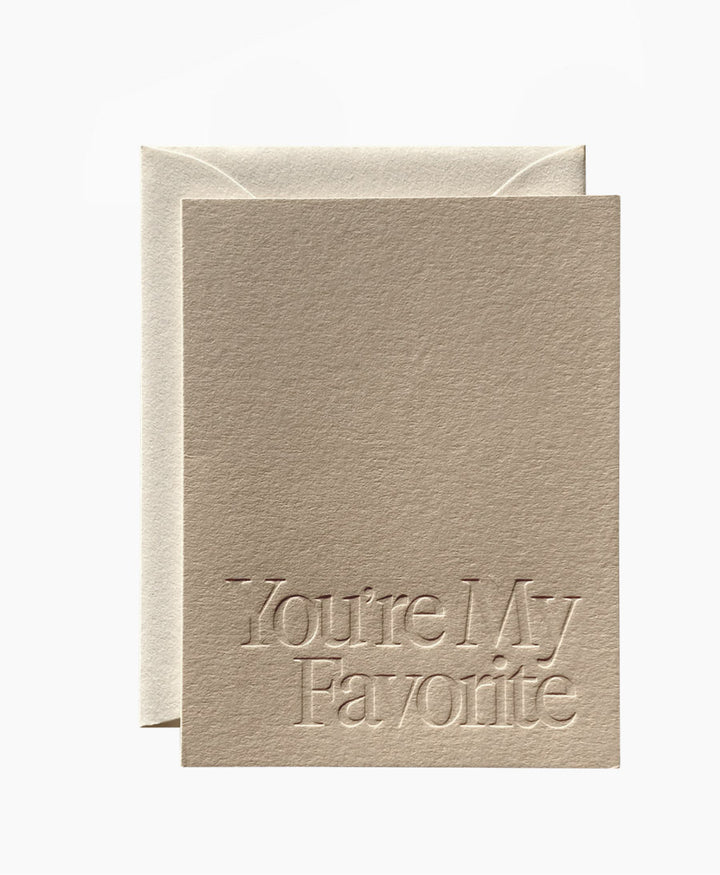 Geprägte Karte mit Couvert "YOU&
