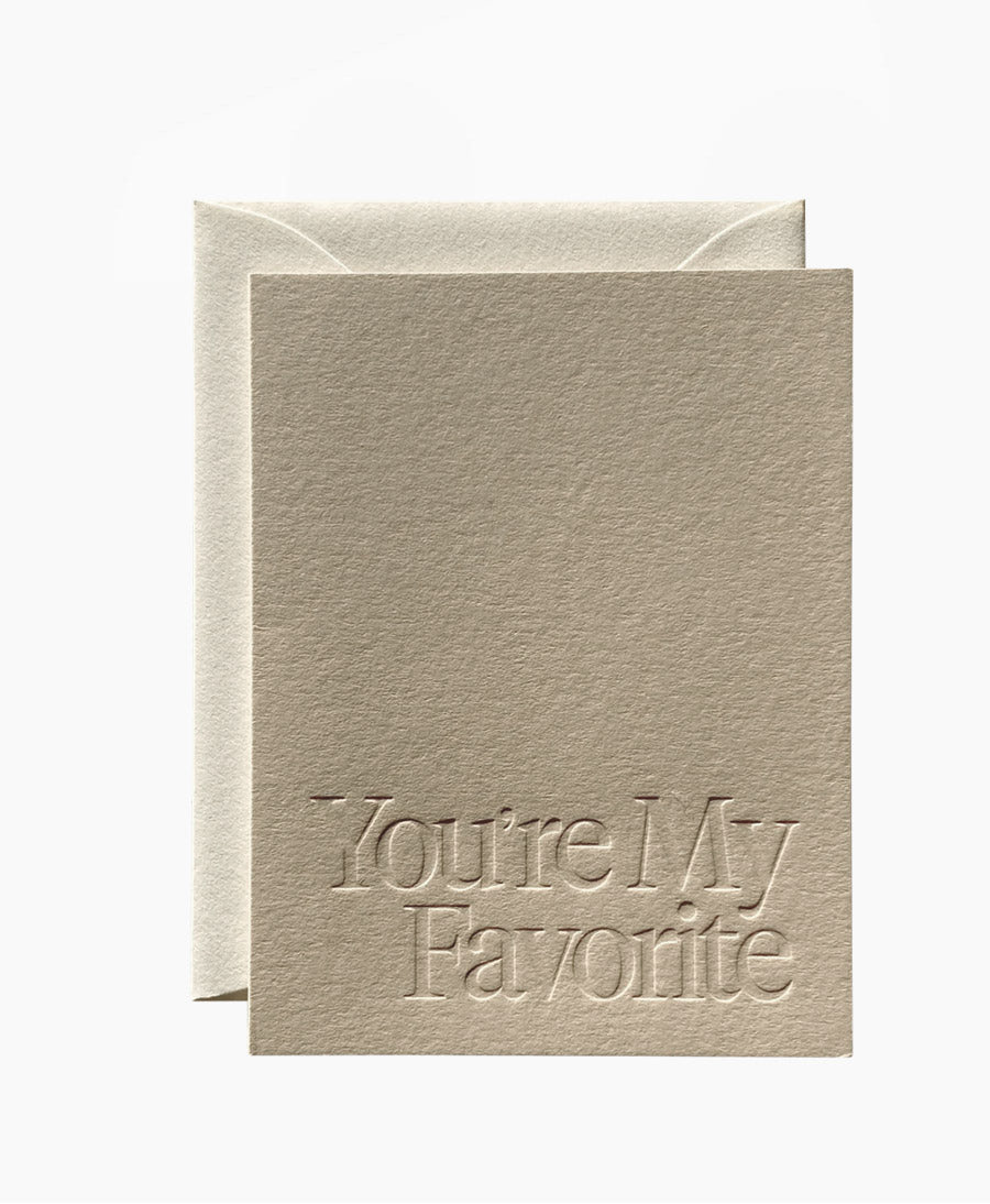 Geprägte Karte mit Couvert "YOU&
