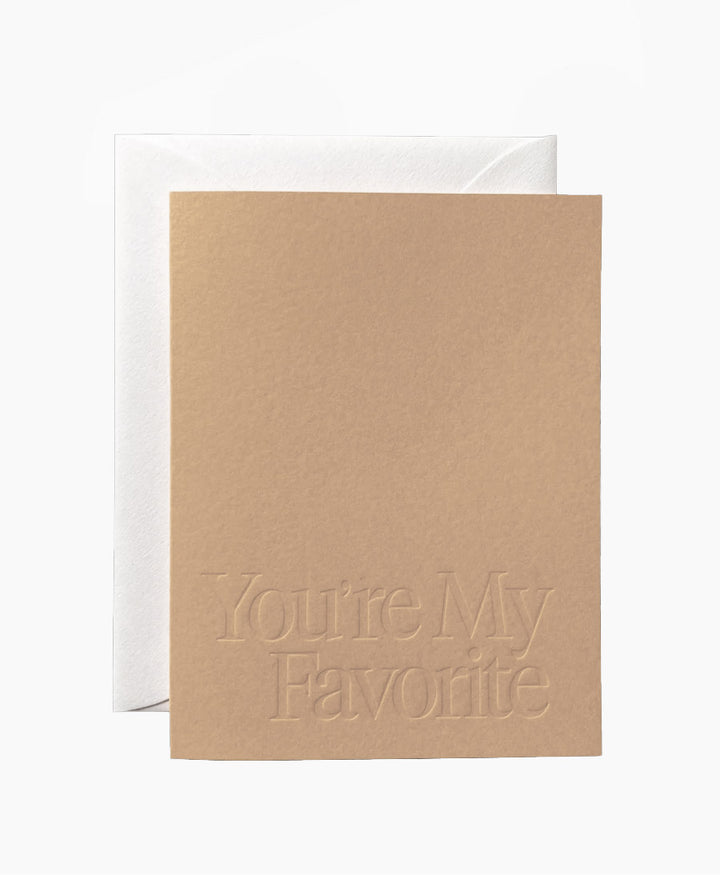 Geprägte Karte mit Couvert "YOU&