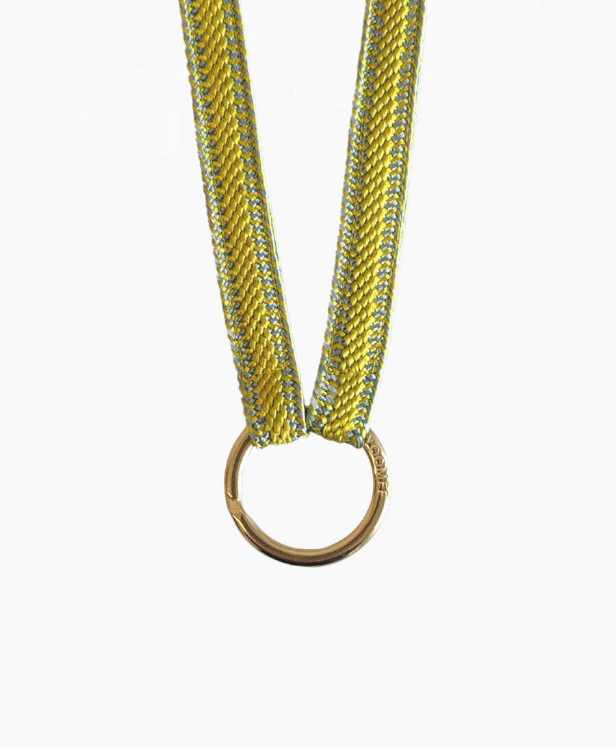 Schlüsselband mit Messing Schlüsselring - Yuzu