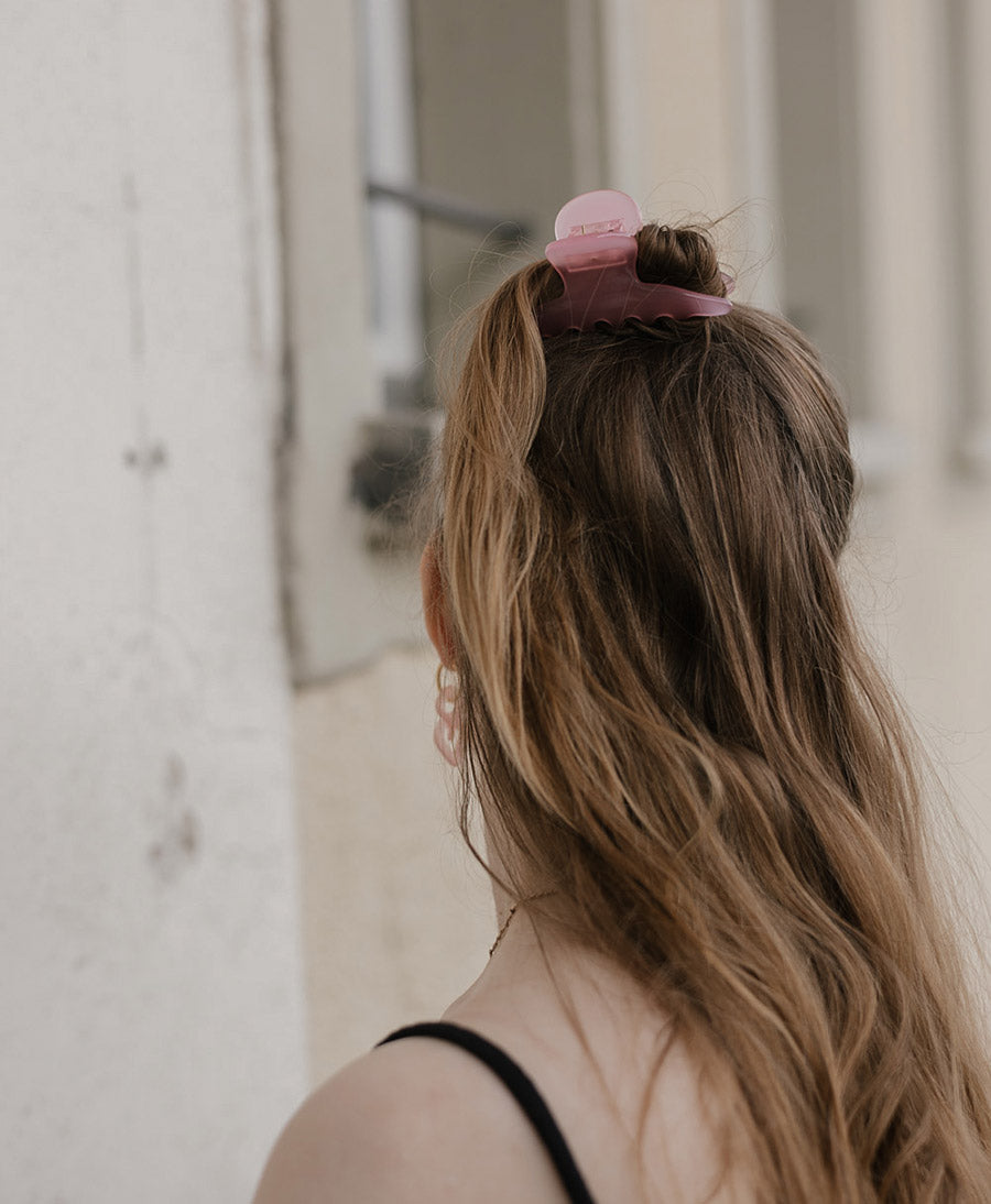 Haarklammer IVY aus Acetat - Zuckerwatte