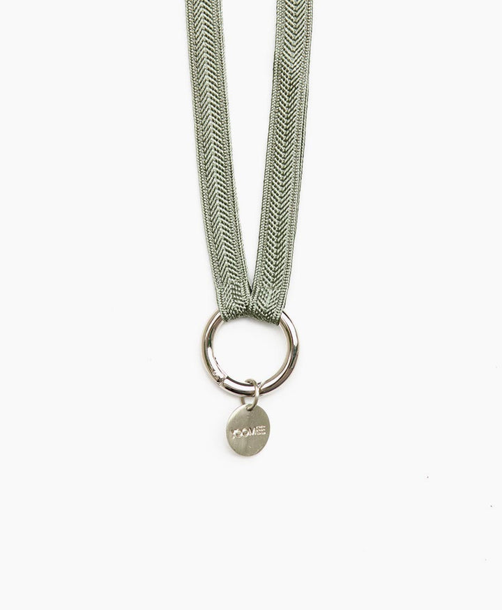 Schlüsselband silbriger Karabiner  - Sage
